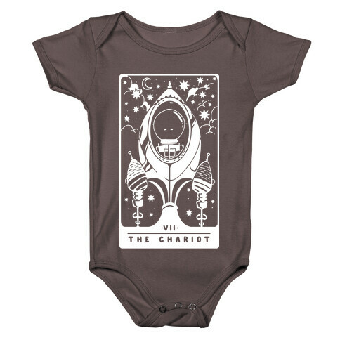 The Chariot Space Rocket Tarot Card Baby One-Piece