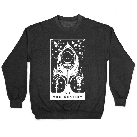 The Chariot Space Rocket Tarot Card Pullover