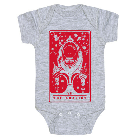 The Chariot Space Rocket Tarot Card Baby One-Piece