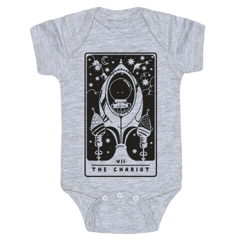 The Chariot Space Rocket Tarot Card Baby One-Piece