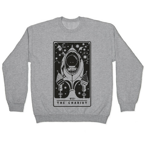 The Chariot Space Rocket Tarot Card Pullover