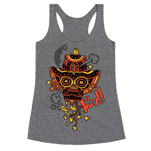 Broken Robot Head Racerback Tank Top