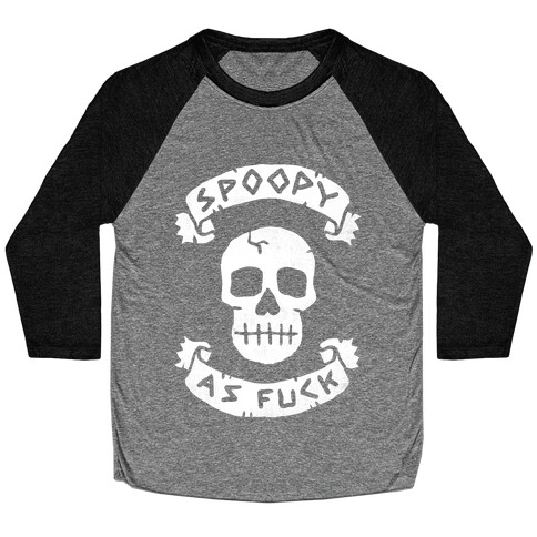 Spoopy as F*** Baseball Tee