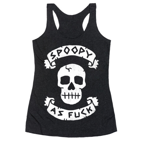 Spoopy as F*** Racerback Tank Top