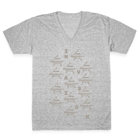 UFO Invasion V-Neck Tee Shirt