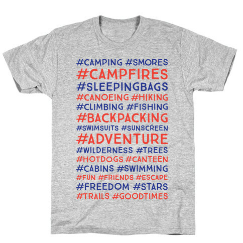 Outdoor Hastags T-Shirt