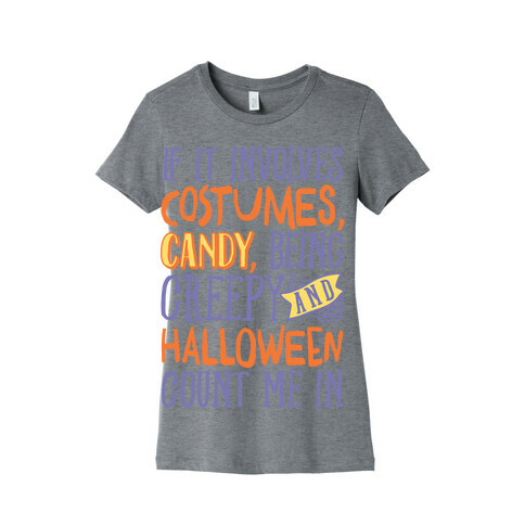 Halloween Count Me In Womens T-Shirt