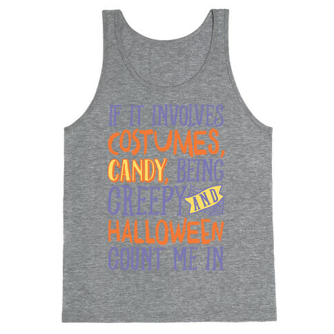 Halloween Count Me In Tank Top