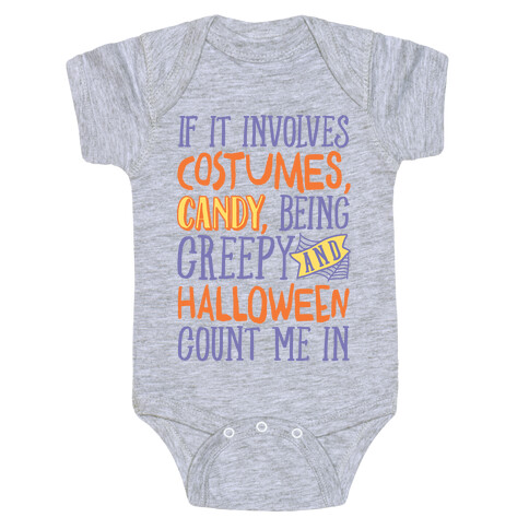 Halloween Count Me In Baby One-Piece