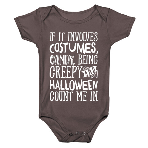 Halloween Count Me In Baby One-Piece