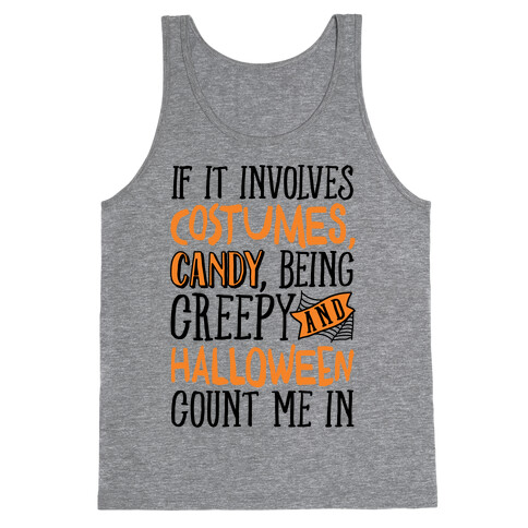 Halloween Count Me In Tank Top