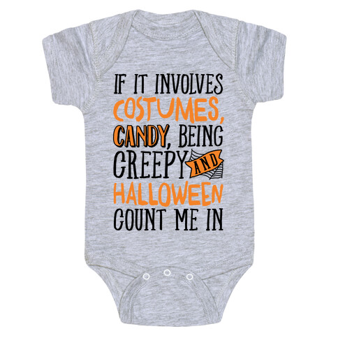 Halloween Count Me In Baby One-Piece