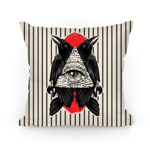 Crows Illuminati Pillow