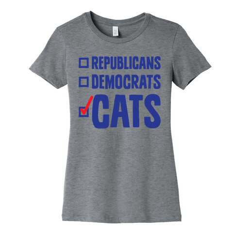 Republicans Democrats Cats Womens T-Shirt