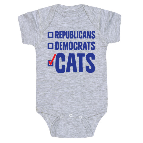 Republicans Democrats Cats Baby One-Piece