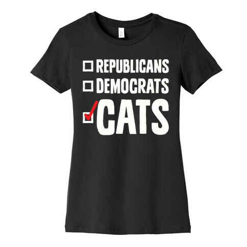 Republicans Democrats Cats Womens T-Shirt