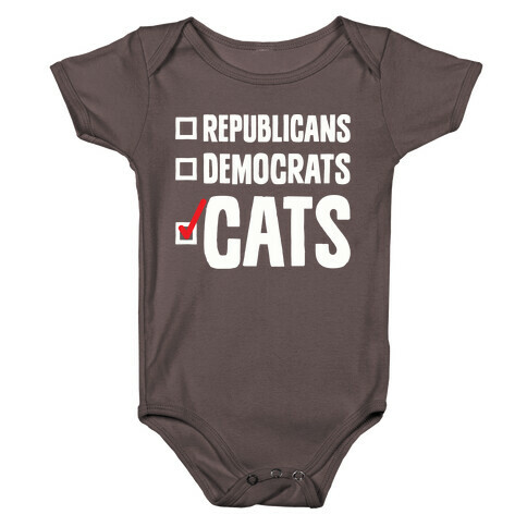 Republicans Democrats Cats Baby One-Piece