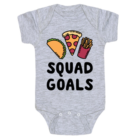 Junk Food Squad Goals Baby One-Piece