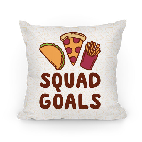 Junk Food Squad Goals Pillow