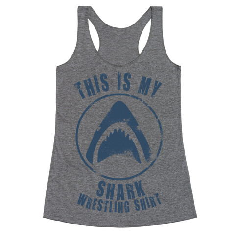 This Is My Shark Wrestling Shirt Racerback Tank Top