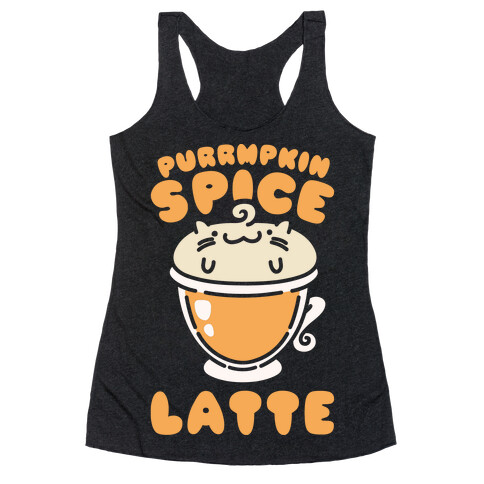 Purrmpkin Spice Latte Racerback Tank Top