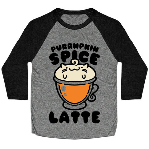 Purrmpkin Spice Latte Baseball Tee