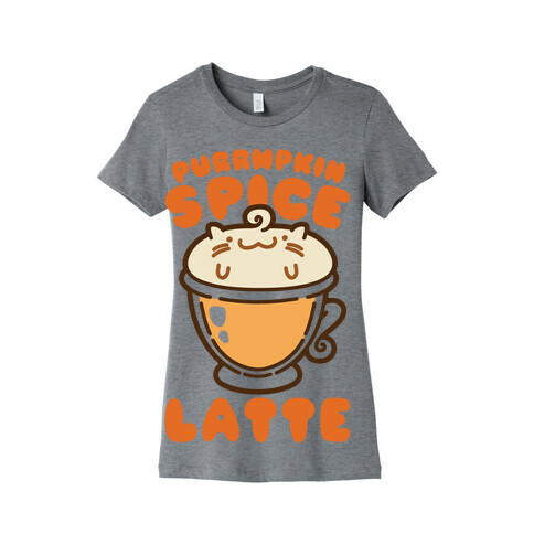 Purrmpkin Spice Latte Womens T-Shirt