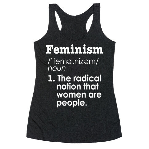 Feminism Definition Racerback Tank Top