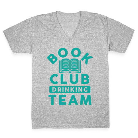 Book Club Drinking Team V-Neck Tee Shirt