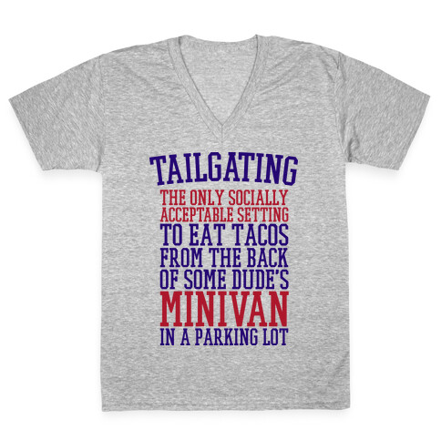 Tailgating V-Neck Tee Shirt