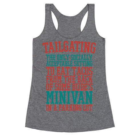 Tailgating Racerback Tank Top