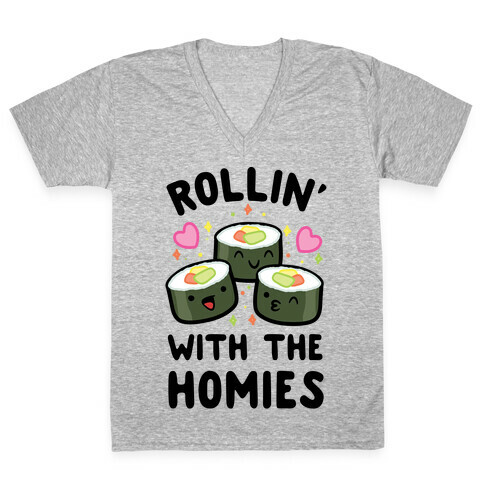 Rollin' With My Homies V-Neck Tee Shirt