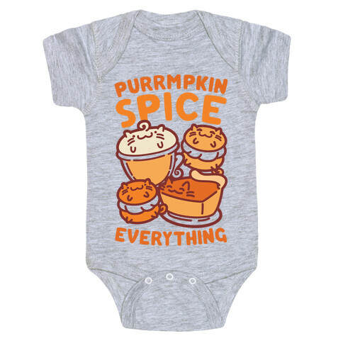 Purrmpkin Spice Everything Baby One-Piece