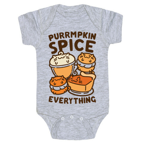 Purrmpkin Spice Everything Baby One-Piece