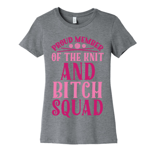 Knit and Bitch Squad Womens T-Shirt
