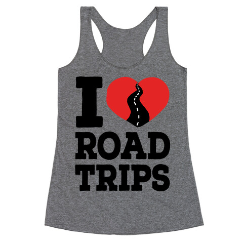 I Love Road Trips Racerback Tank Top
