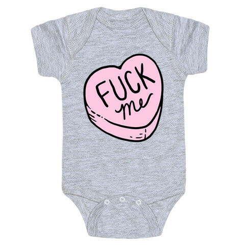 F*** Me Candy Heart Baby One-Piece