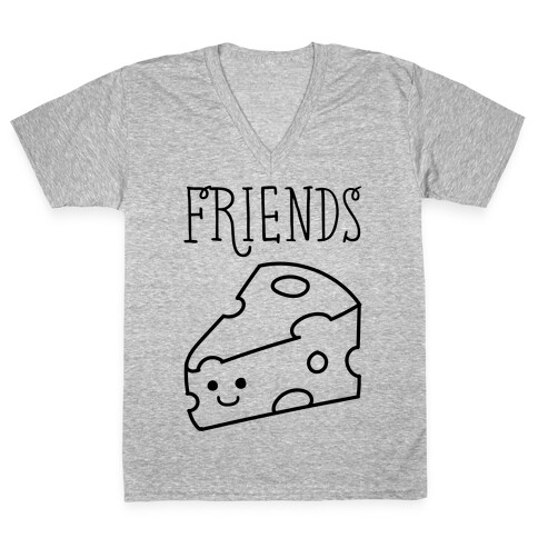 Best Friends Macaroni and Cheese 2 V-Neck Tee Shirt