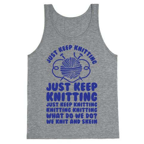 Just Keep Knitting Tank Top