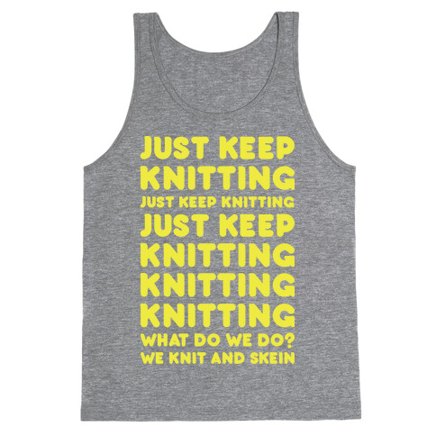 Just Keep Knitting Tank Top