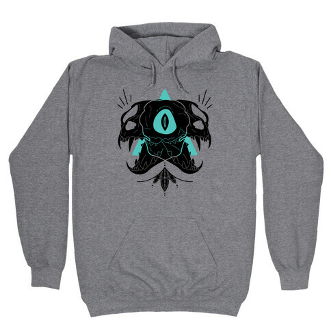 Double Cat Skulls Hooded Sweatshirt