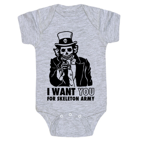 I Want You to Join Skeleton Army Baby One-Piece