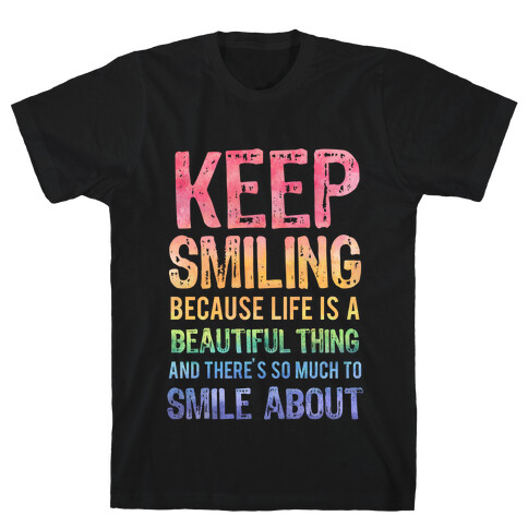 Keep Smiling (Dark Tank) T-Shirt