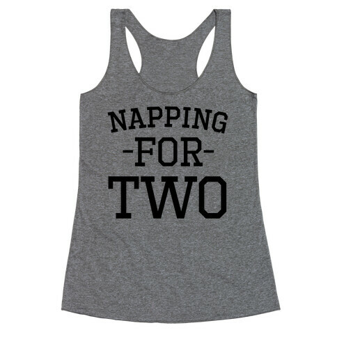 Napping for Two Racerback Tank Top