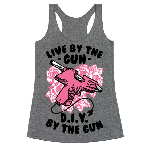 Live By the Gun DIY By the Gun Racerback Tank Top