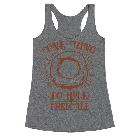One Onion Ring to Rule Them All Racerback Tank Top