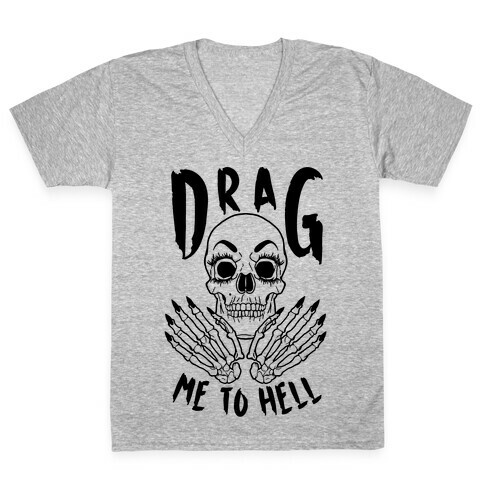 Drag Me To Hell V-Neck Tee Shirt