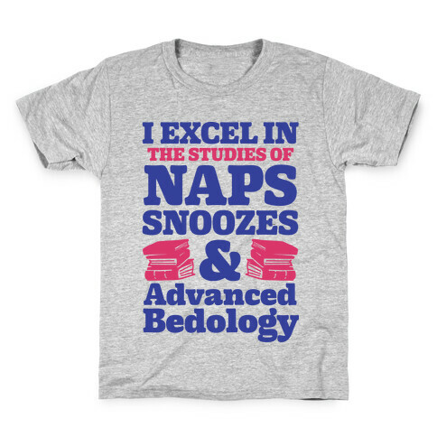 I Study Naps Snoozes & Advanced Bedology Kids T-Shirt