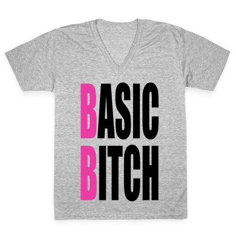 Basic Bitch V-Neck Tee Shirt