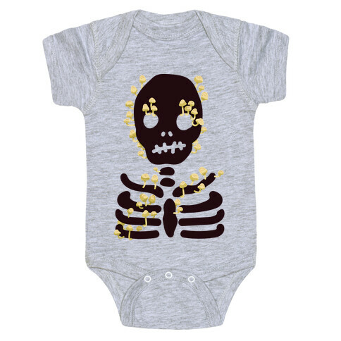 Mushroom Skeleton Baby One-Piece